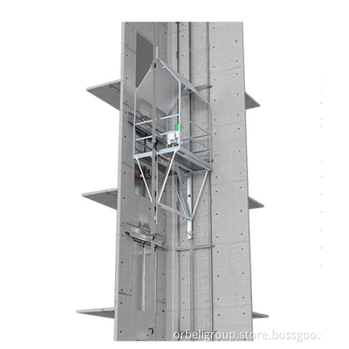 Scaffoldless Elevator Installation Process Using Electric Elevator Tooling Lifting Platform